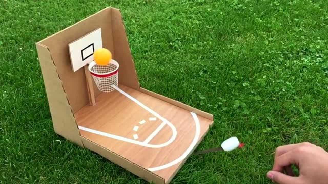 手工制作籃球筐