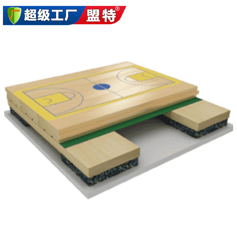 板式龍骨結(jié)構(gòu)運(yùn)動(dòng)木地板